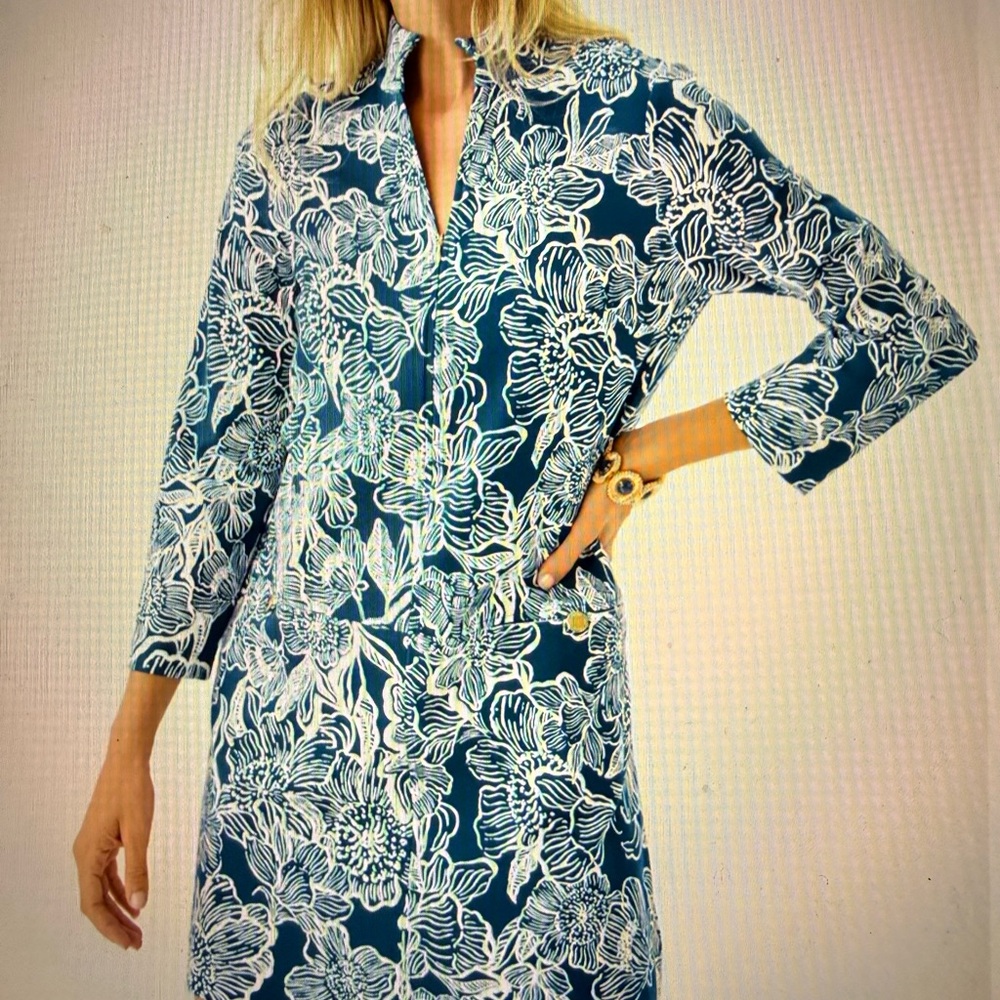 Lilly Pulitzer Rosie Dress - Starlight Navy Unfogettable